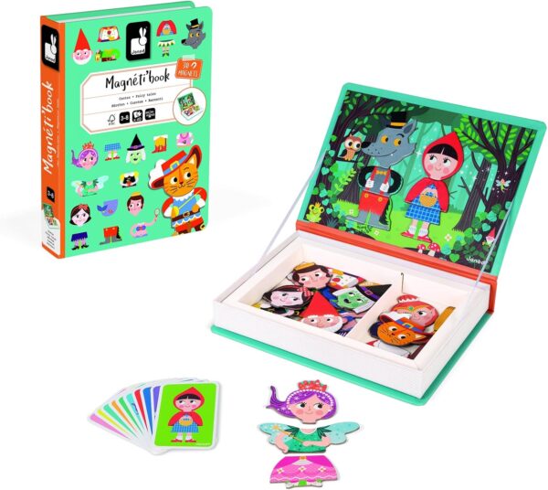 Libro Magneti'book Janod Fairy tails - Cuentos de hadas (libro magnético 30 piezas)