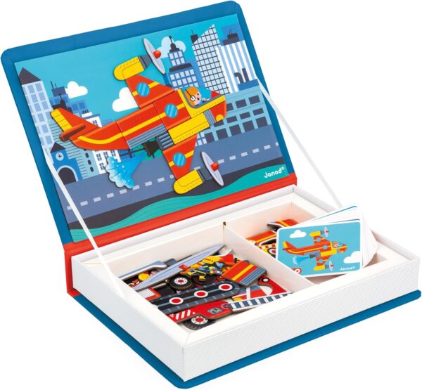 Libro Magneti'book Janod Bombero (libro magnético 60 piezas)