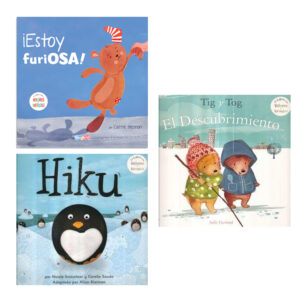 Colección Enseñanzas y Valores - 3 libros Estoy furiosa, Hiku (estar con la familia) y Tig & Tag (compartir)