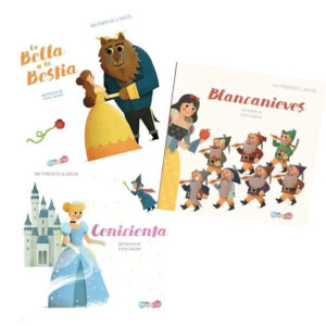 Colección Princesas - 3 Libros Bella y la Bestia, Blancanieves y Cenicienta