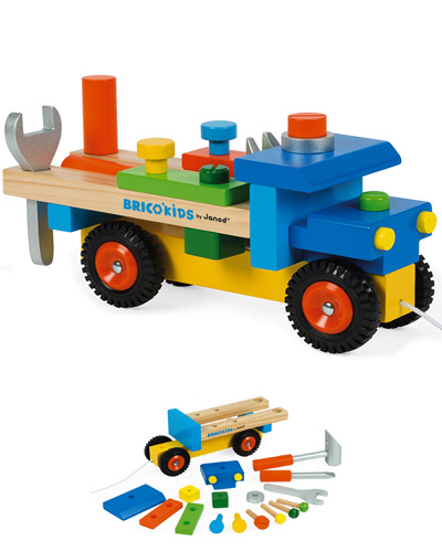 Camión de bloques de colores Bricolage Brico'kids, Janod