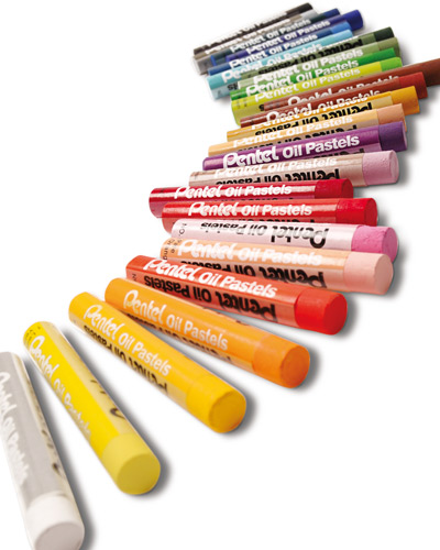 Crayón pastel óleo 25 colores Pentel