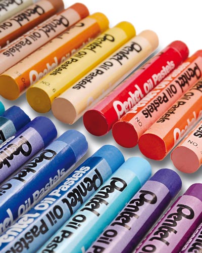 Crayón pastel óleo 25 colores Pentel