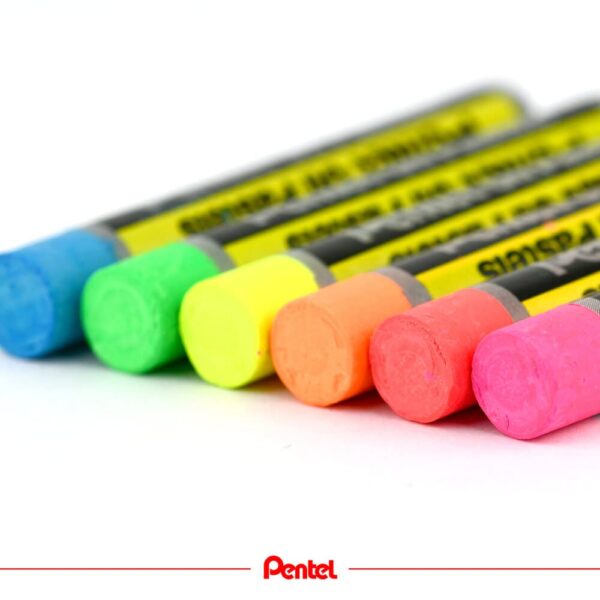 Crayón pastel óleo metálicos y fluorescentes 12 colores Pentel