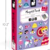 Libro Magneti'book Janod Princesas (libro magnético 55 piezas)