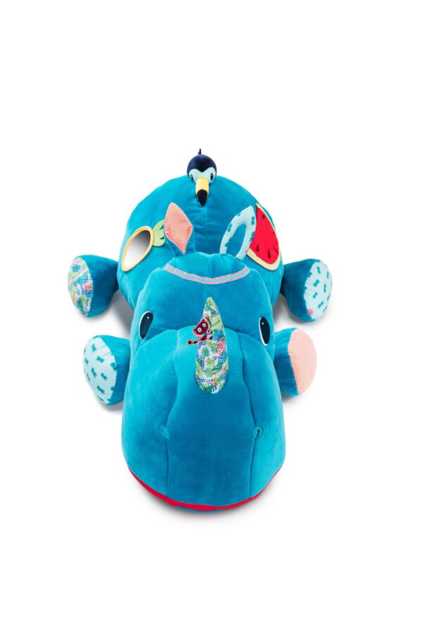 Peluche gigante guarda secretos Marius el rino, Lilliputiens