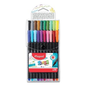 Marcadores gráficos 0.4mm. 20 colores Maped