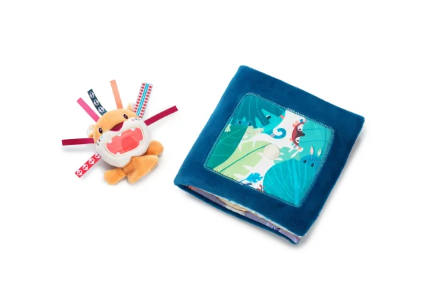 Libro de tela sensorial el Leoncito ruge (Jack ruge) Lilliputiens