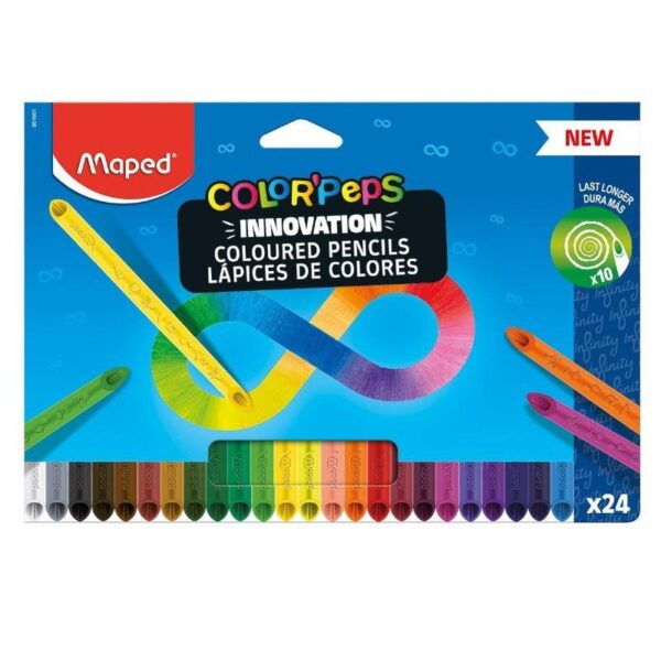 Crayones Infinity triangular Color peps 24 colores Maped