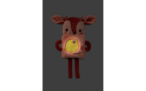 Libro sensorial y peluche de tela Stella el venado (brilla en la oscuridad), Lilliputiens