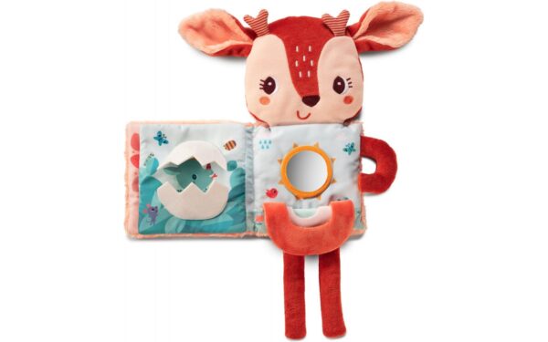 Libro sensorial y peluche de tela Stella el venado (brilla en la oscuridad), Lilliputiens