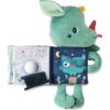 Libro sensorial y peluche de tela Joe el dragón (brilla en la oscuridad), Lilliputiens