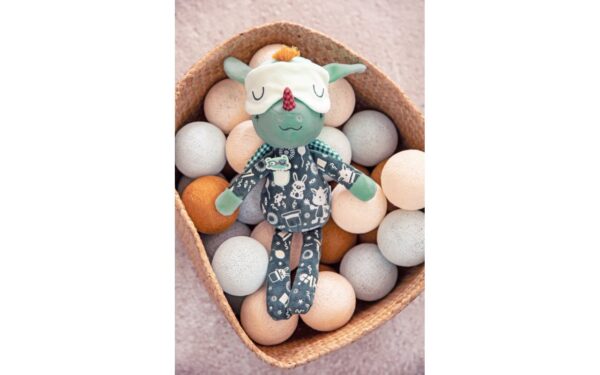 Peluche que brilla en la oscuridad de buenas noches Joe, Lilliputiens