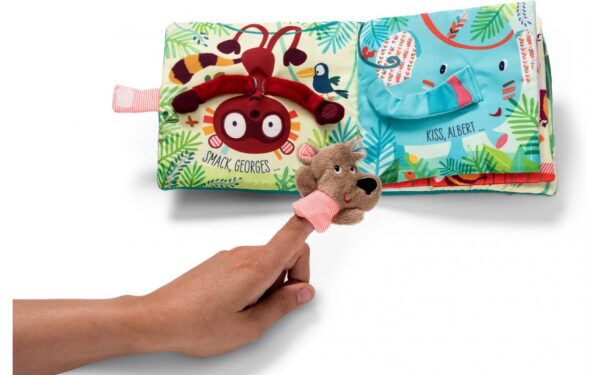 Libro interactivo de tela con títere kiss Cesar (inglés), Lilliputiens