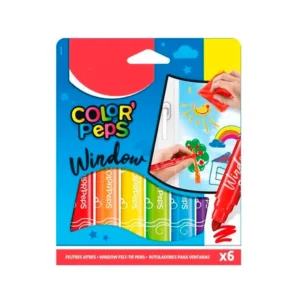 Marcador especial para vidrio 6 colores Maped