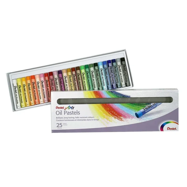 Crayón pastel óleo 25 colores Pentel