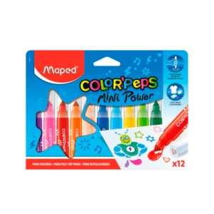Marcador mini Power Jumbo 12 colores Maped