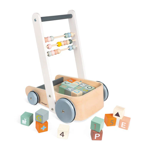 Carrito o andador de madera Sweet Coocon ABC, Janod