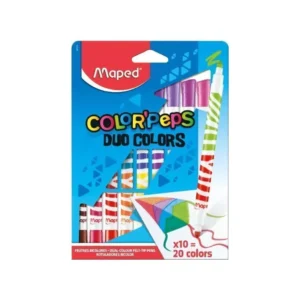 Marcador Doble Color peps 10 marcadores/20 colores Maped