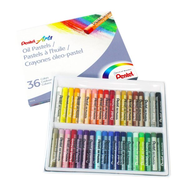 Crayón pastel óleo 36 colores Pentel