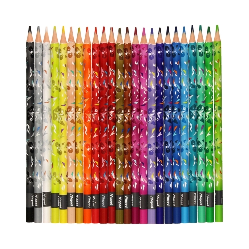 Crayón triangular de resina Cute 24 colores Maped