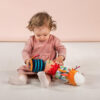 Peluche con texturas y sonidos desmontable, Jack cadena de sonidos, Lilliputiens