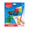Crayón de madera Color peps triangular bicolor 24 crayones/ 48 colores Maped