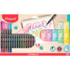 Kit de Lettering, marcadores y brush pens 22 piezas Maped